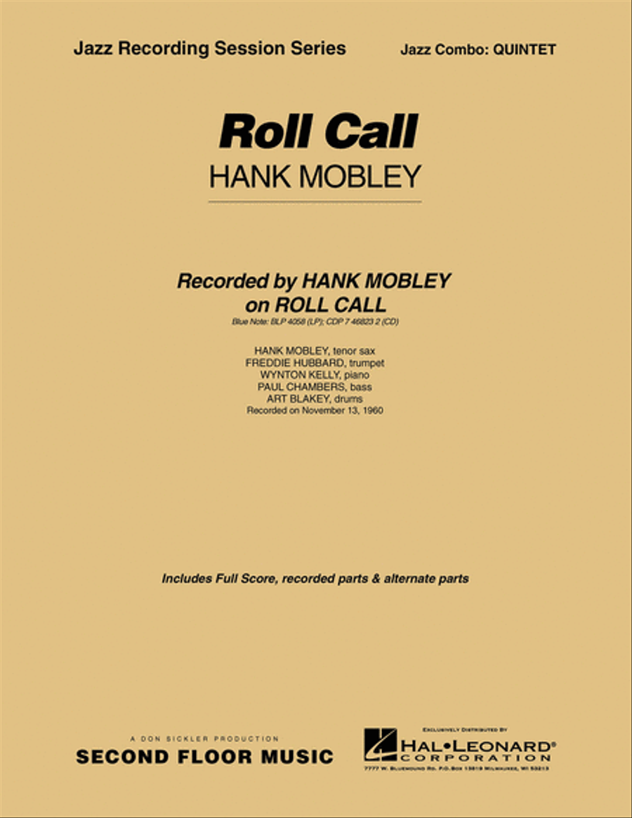 Roll Call Roll Call Jazz Ensemble scores gallery preview page 1