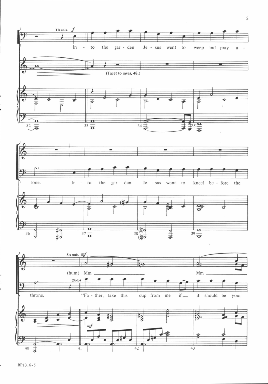 My Savior Died Upon the Cross 4-Part scores gallery preview page 5