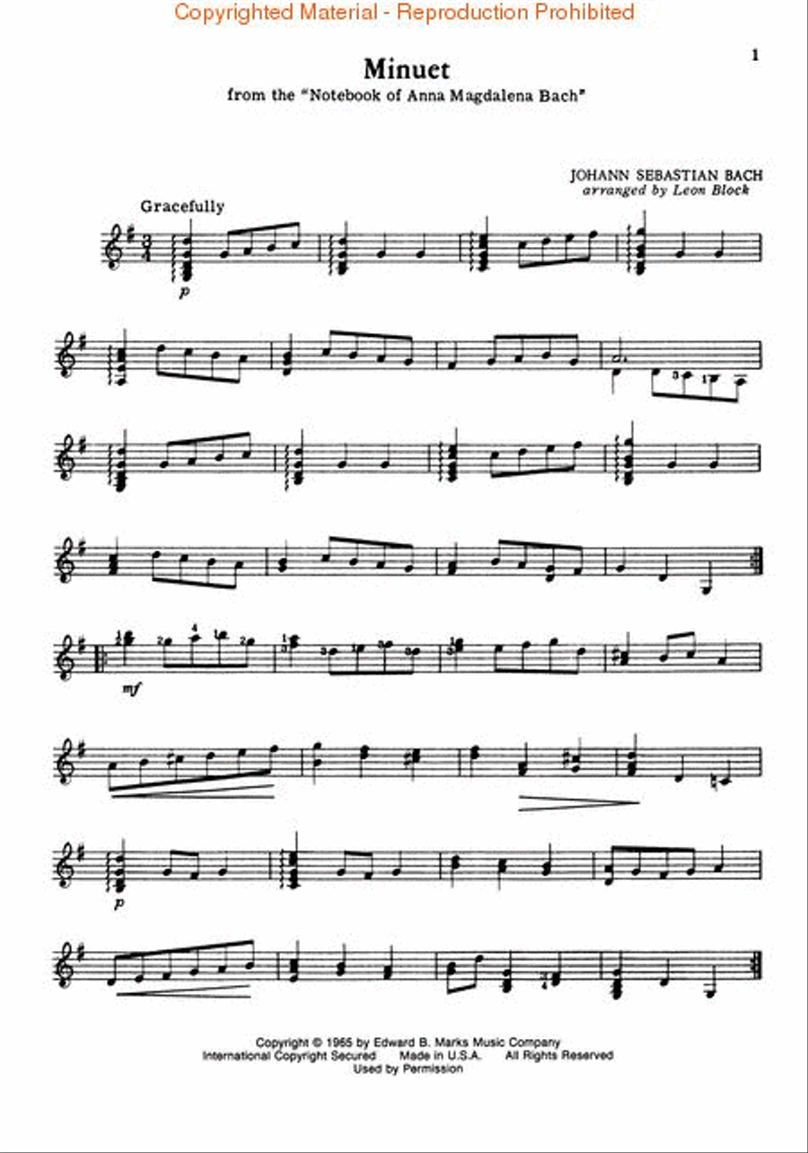 Bach For The Guitar Classical Guitar scores gallery preview page 2