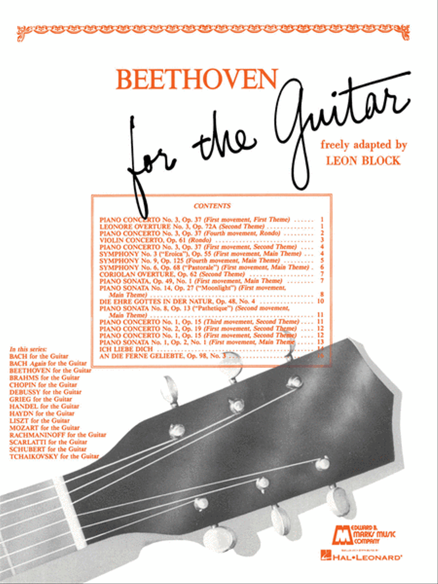 Beethoven for Guitar Acoustic Guitar scores gallery preview page 1