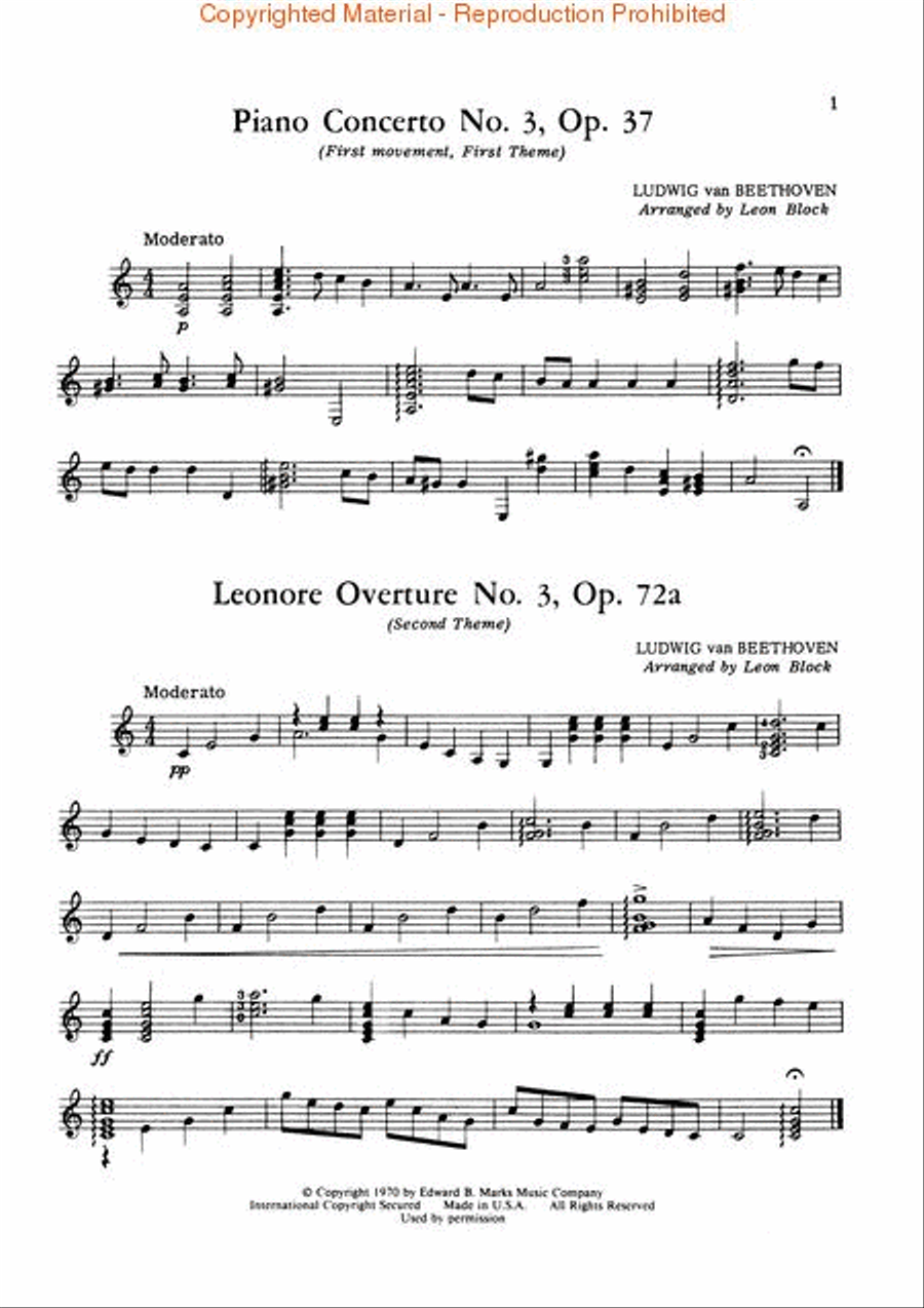 Beethoven for Guitar Acoustic Guitar scores gallery preview page 2