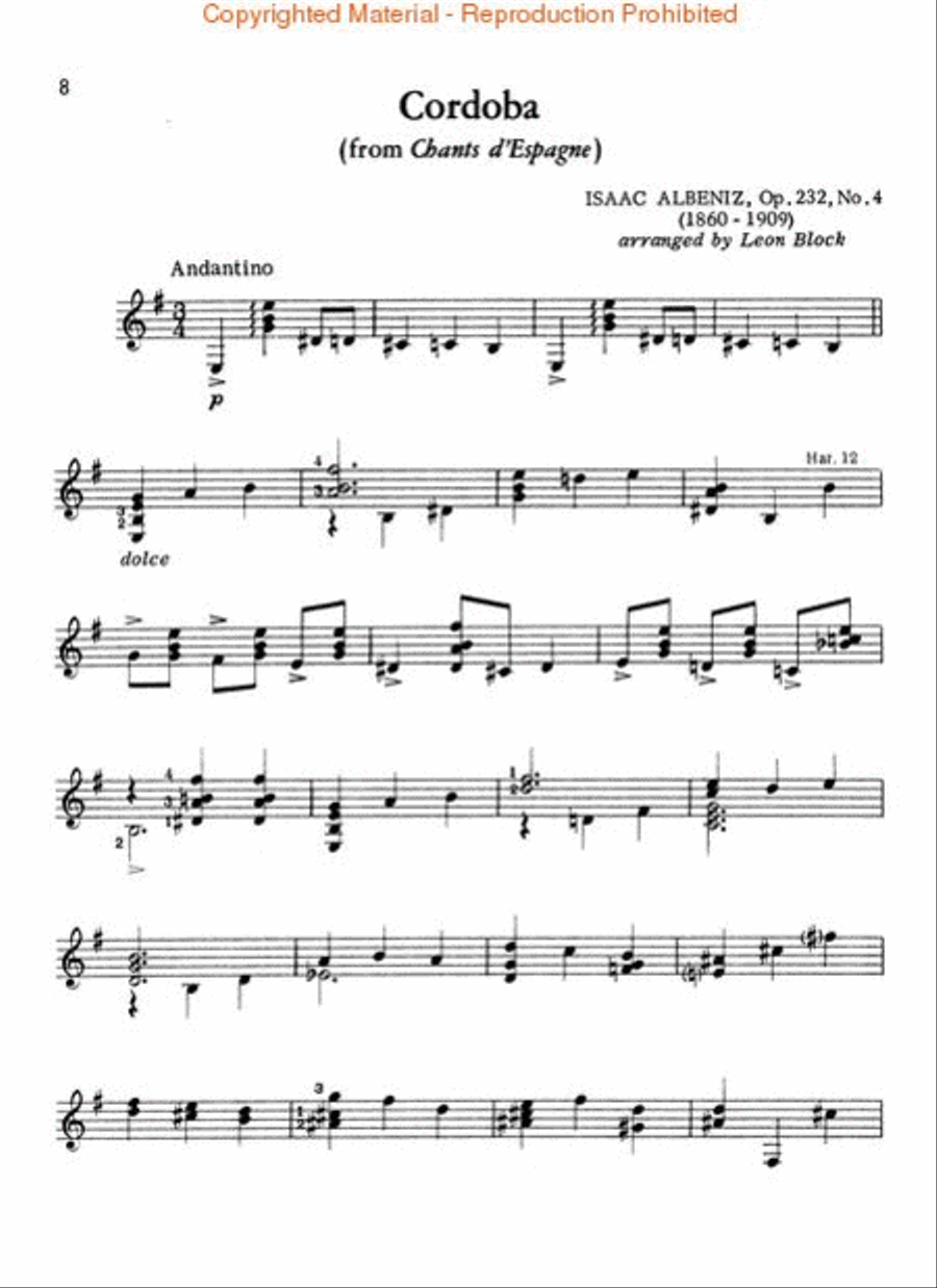 The Guitar in Spain Acoustic Guitar scores gallery preview page 4
