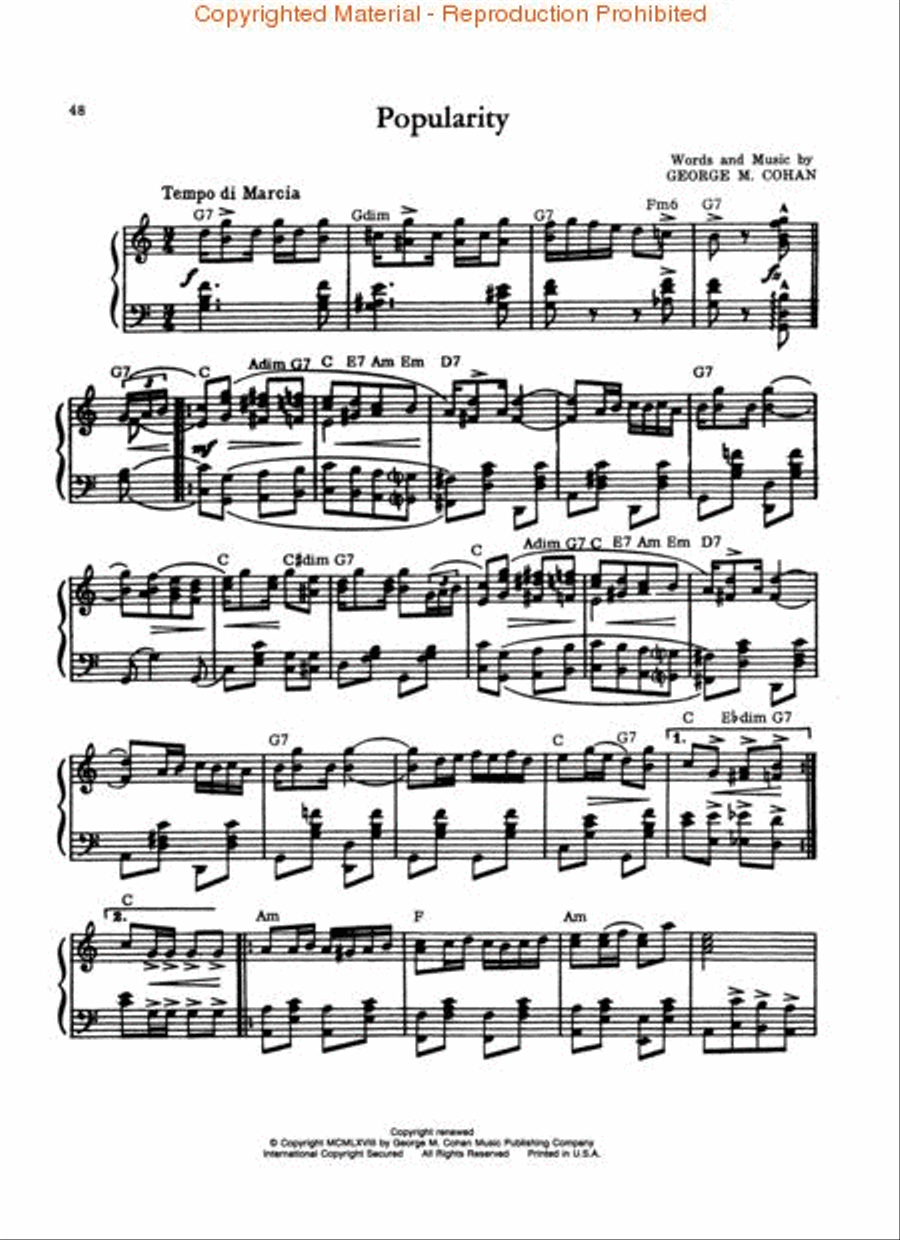 George M! Piano, Vocal, Guitar scores gallery preview page 3
