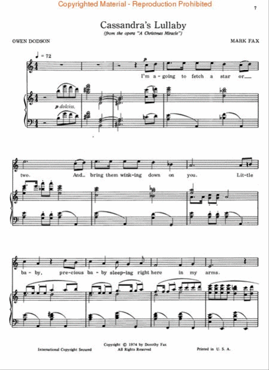 Anthology of Art Songs by Black American Composers Voice Solo scores gallery preview page 3