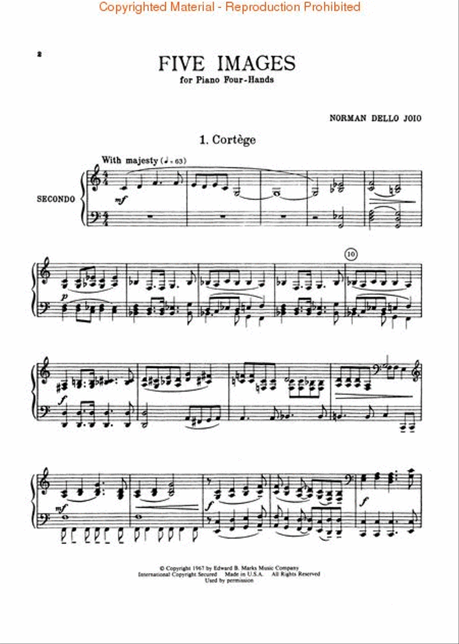 Five Images Five Images Piano Duet scores gallery preview page 2