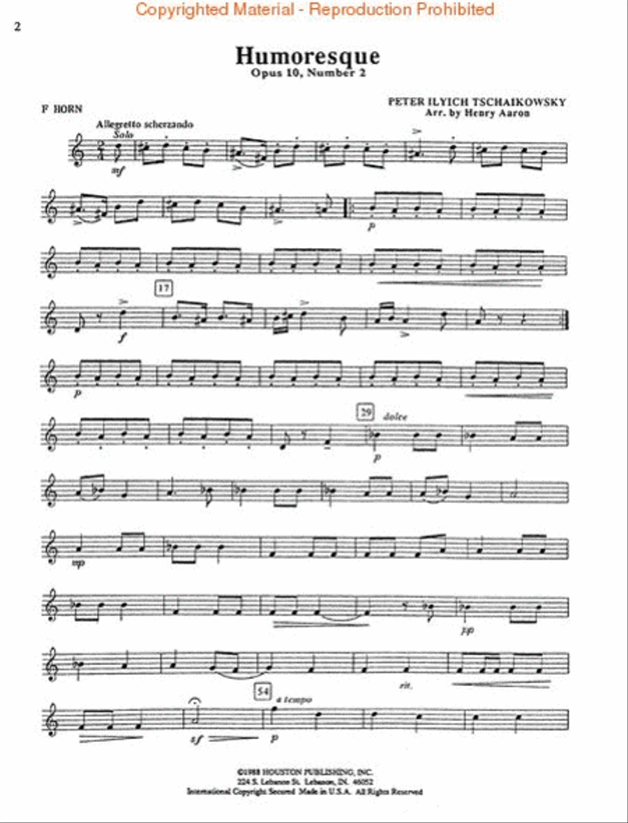 Encore Pieces For Woodwind Quintet, Vol. 1 - Horn In F Woodwind Quintet scores gallery preview page 2