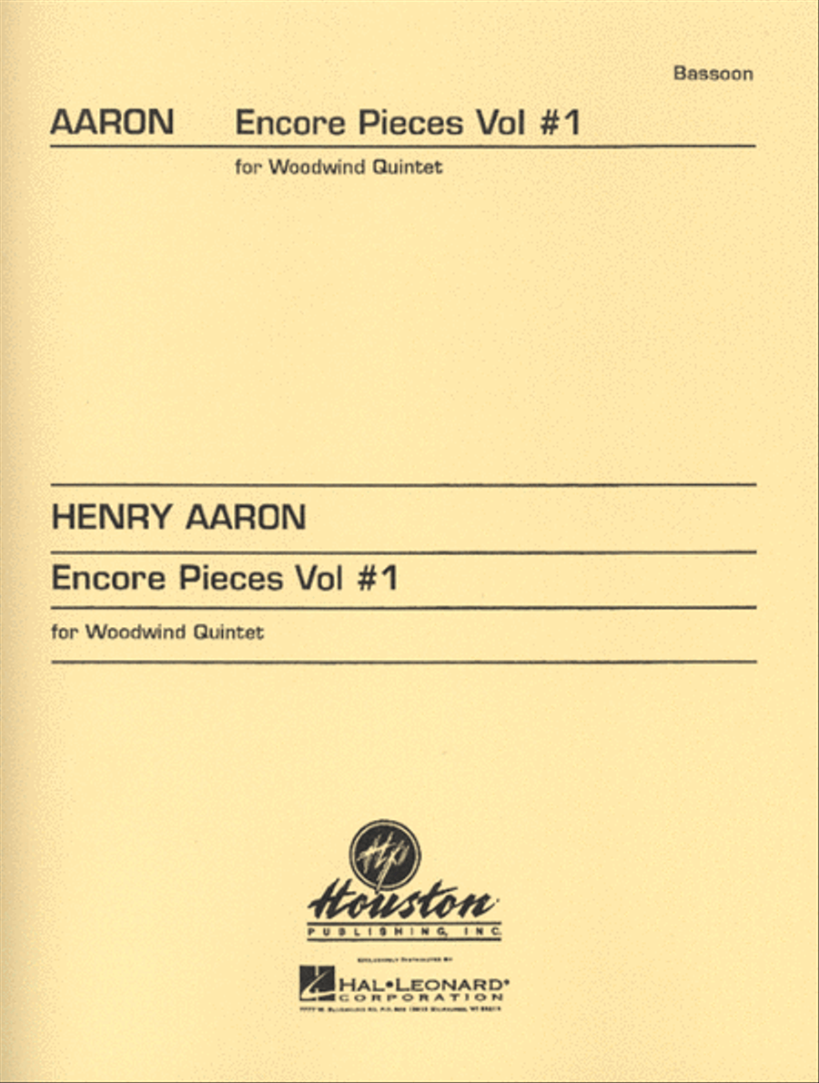 Encore Pieces for Woodwind Quintet - Volume 1 Woodwind Quintet scores gallery preview page 1