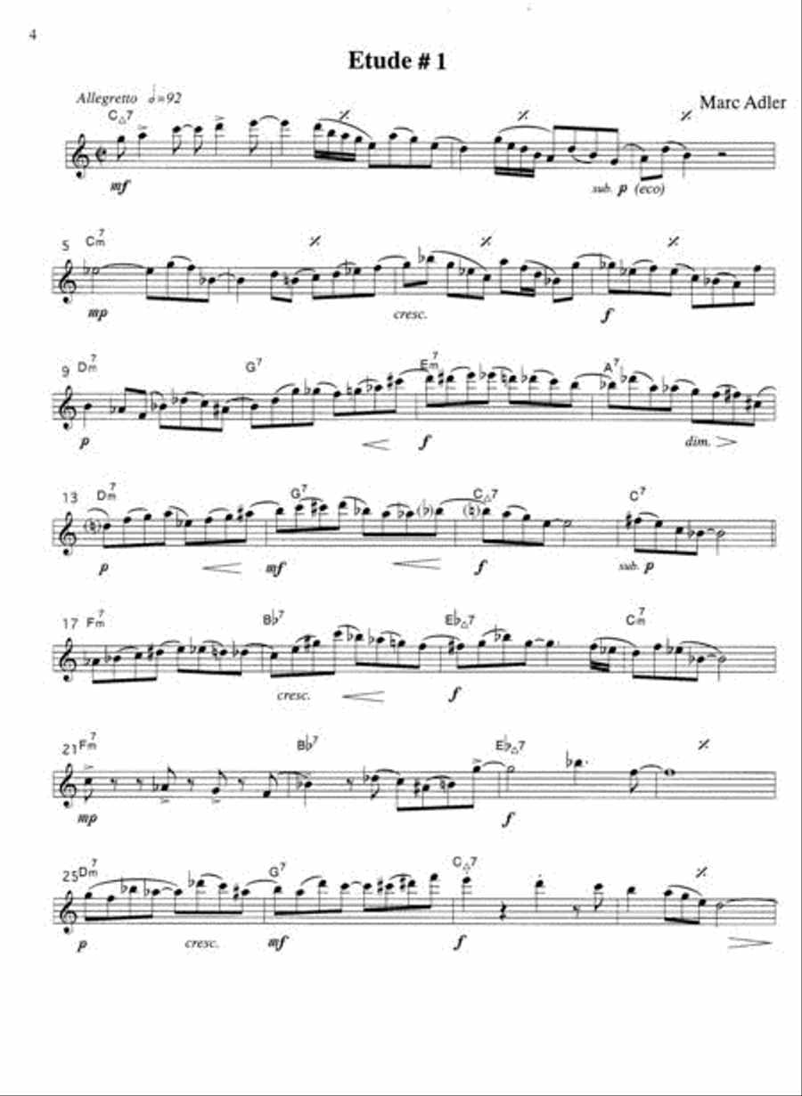 Jazz Flute Etudes Flute scores gallery preview page 2