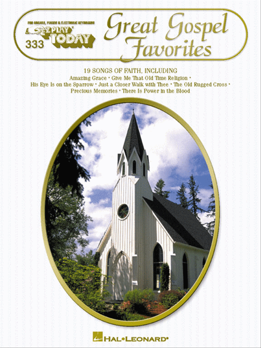 Great Gospel Favorites Electronic Keyboard scores gallery preview page 1