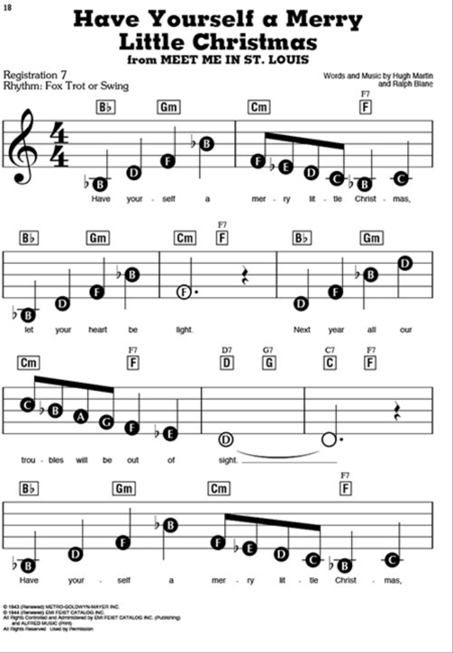 Christmas Songs – 3rd Edition Electronic Keyboard scores gallery preview page 4