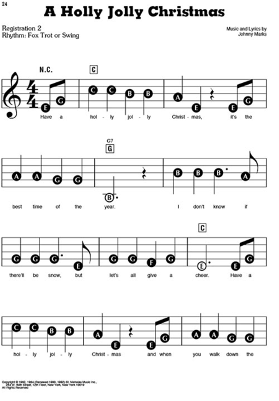 Christmas Songs – 3rd Edition Electronic Keyboard scores gallery preview page 5