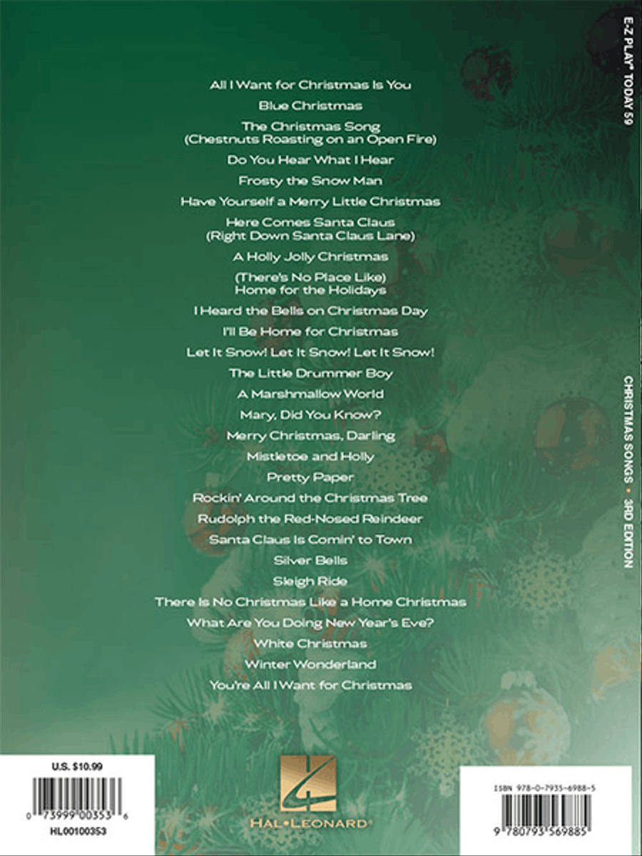 Christmas Songs – 3rd Edition Electronic Keyboard scores gallery preview page 6