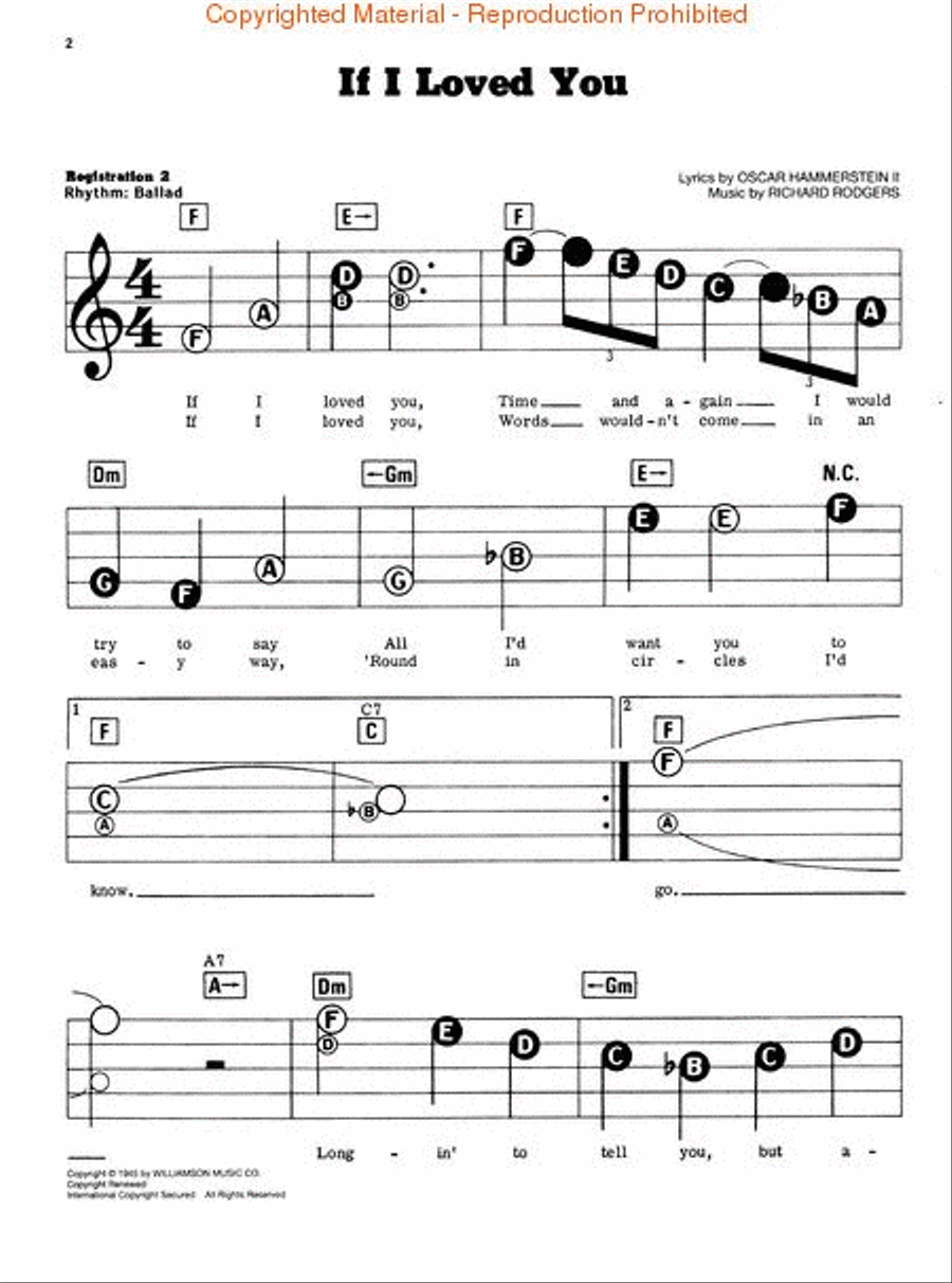 Rodgers & Hammerstein Songbook Electronic Keyboard scores gallery preview page 2