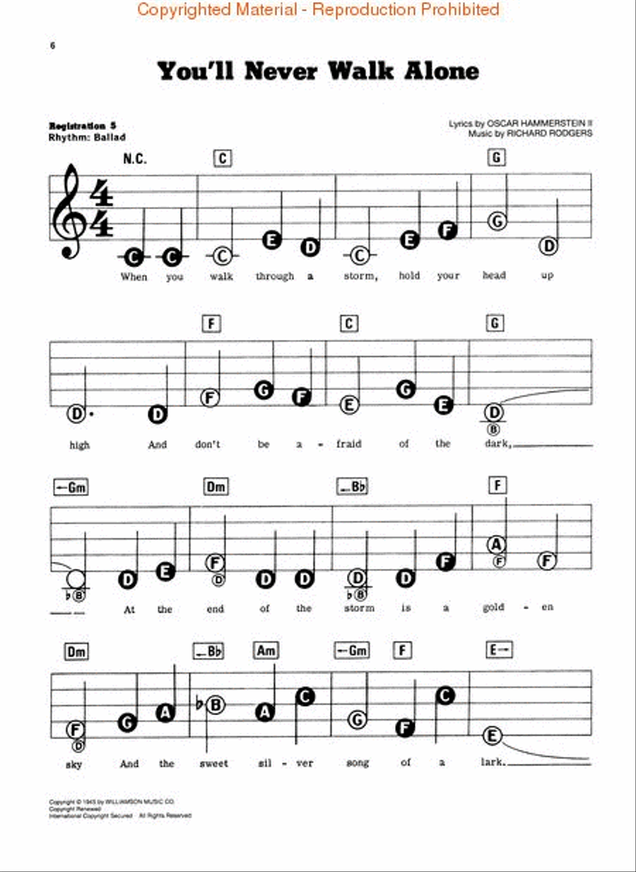 Rodgers & Hammerstein Songbook Electronic Keyboard scores gallery preview page 3