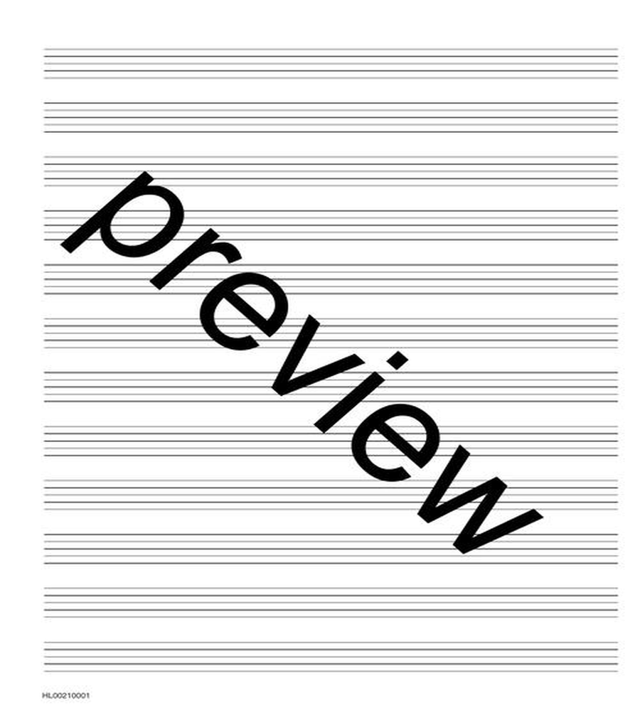 Standard Manuscript Paper (Yellow Cover) Staff Paper scores gallery preview page 3