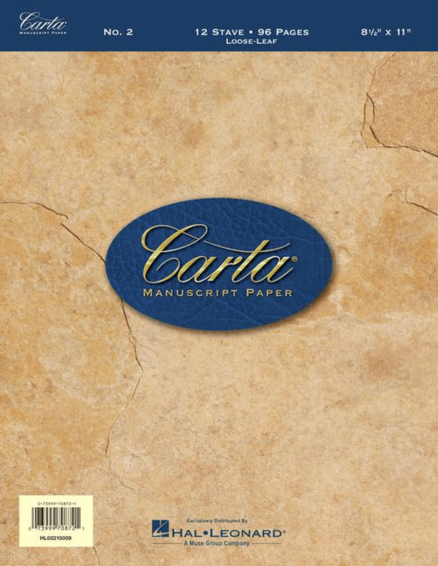 Carta Manuscript Paper No. 2 – Basic Staff Paper scores gallery preview page 2