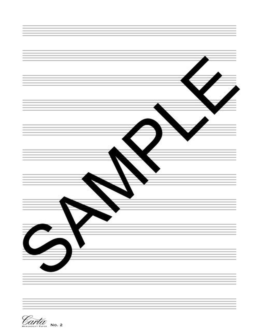 Carta Manuscript Paper No. 2 – Basic Staff Paper scores gallery preview page 3