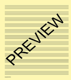 Deluxe Wirebound Super Premium Manuscript Paper (Gold Cover) Staff Paper scores gallery preview page 3