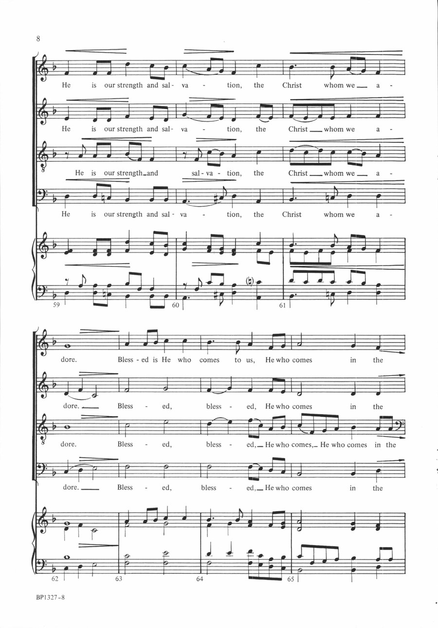 Hosanna in Excelsis Deo! Hosanna in Excelsis Deo! 4-Part scores gallery preview page 7