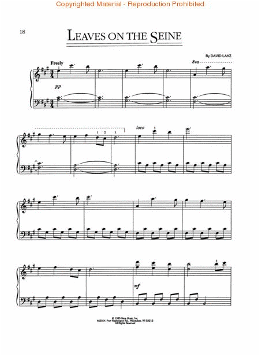 Narada® Easy Piano Sampler Easy Piano scores gallery preview page 3