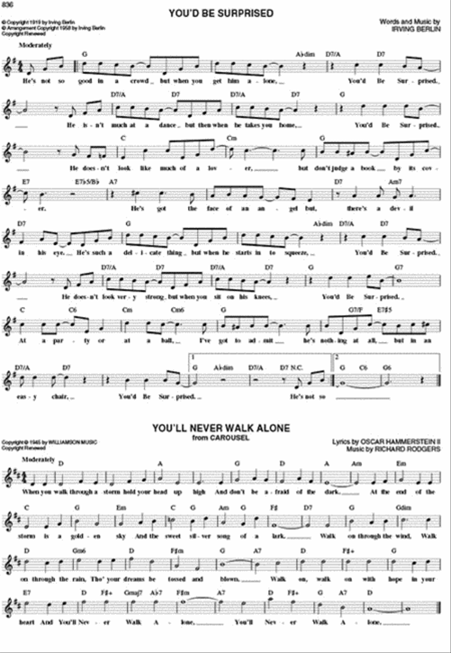 The Ultimate Fake Book - Bb Instruments (Fourth Edition) B-Flat Instrument scores gallery preview page 4