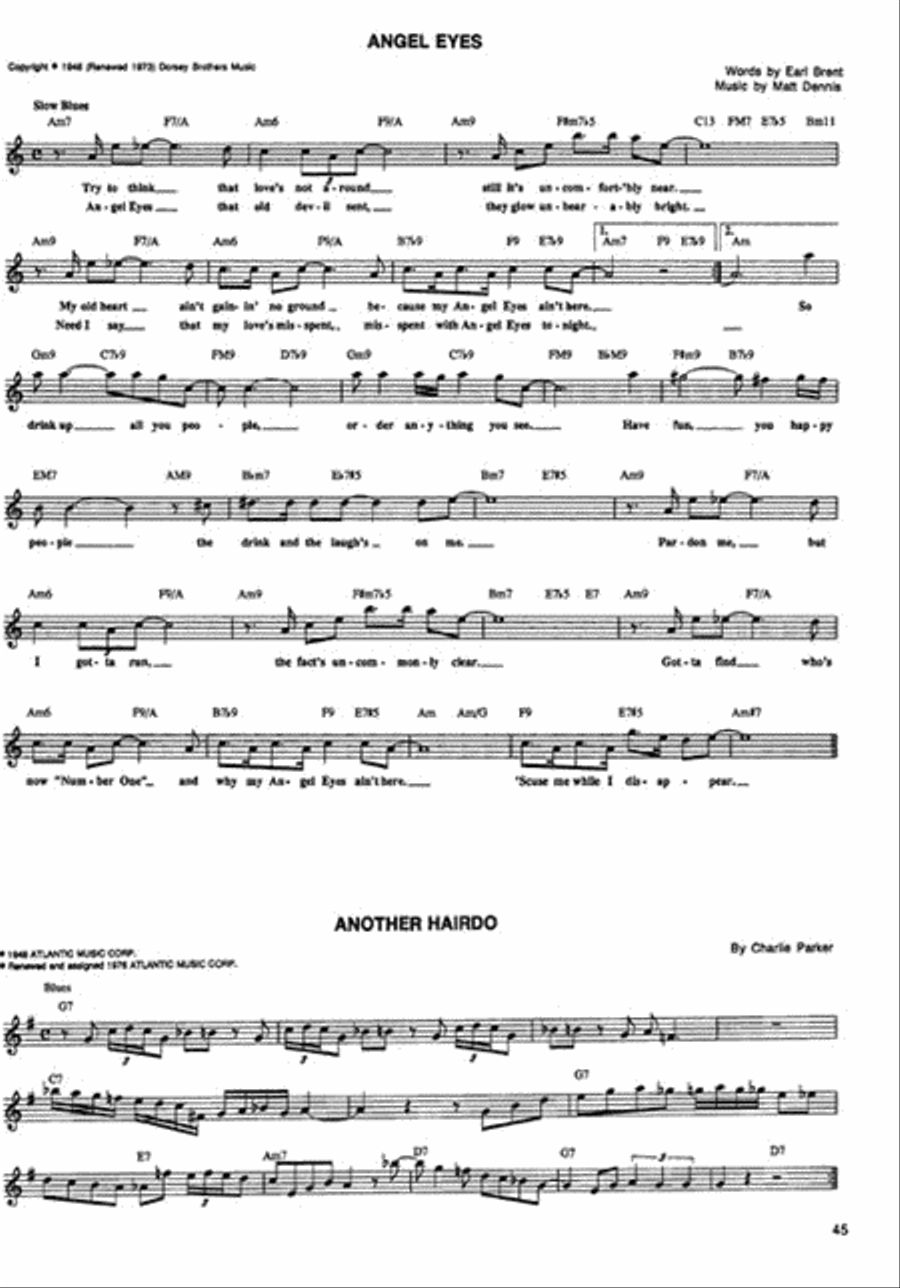 The Ultimate Jazz Fake Book E-Flat Instrument scores gallery preview page 3