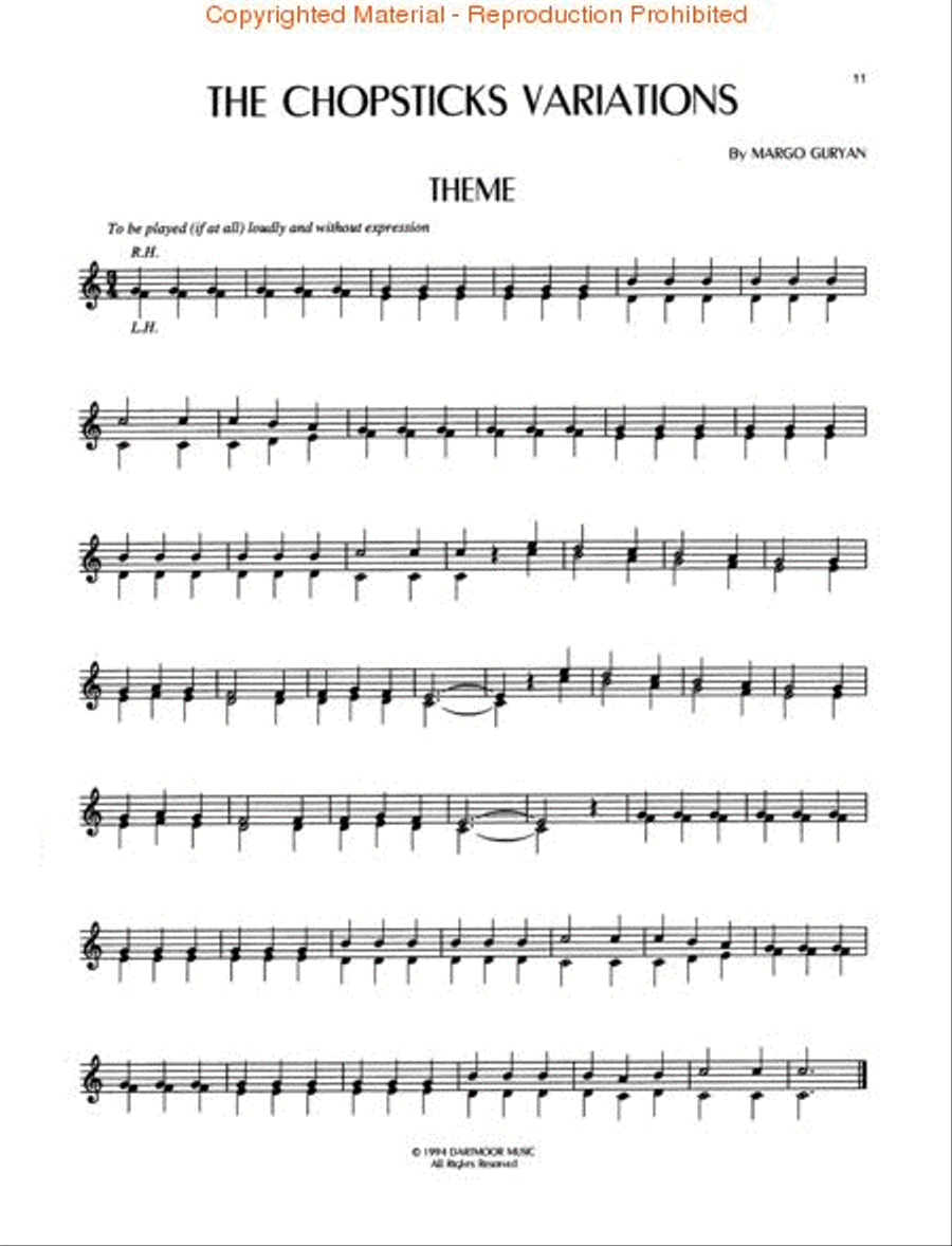 The Chopsticks Variations Piano Solo scores gallery preview page 2