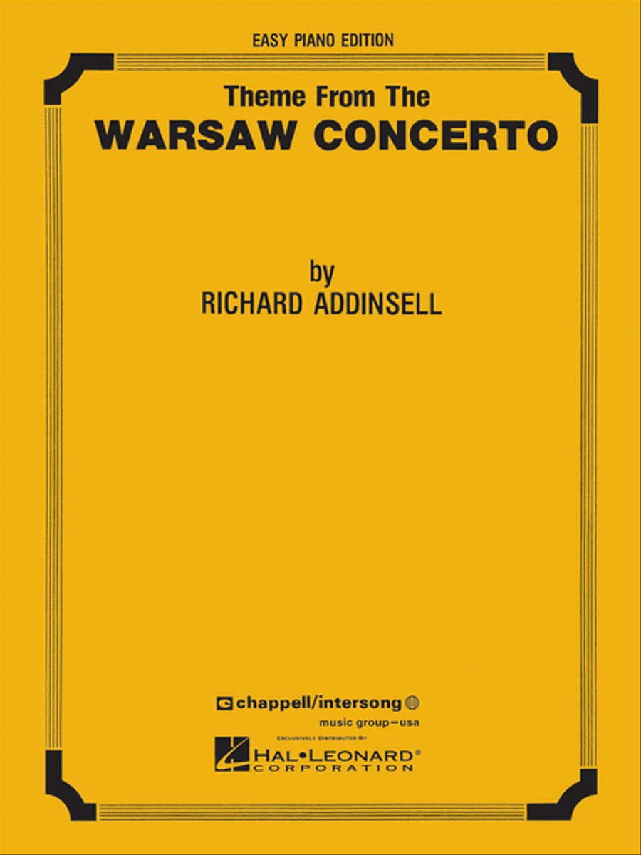 Warsaw Concerto (theme) Easy Piano scores gallery preview page 1