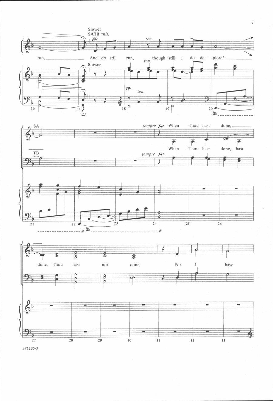 A Hymn to God the Father - SATB 4-Part scores gallery preview page 3