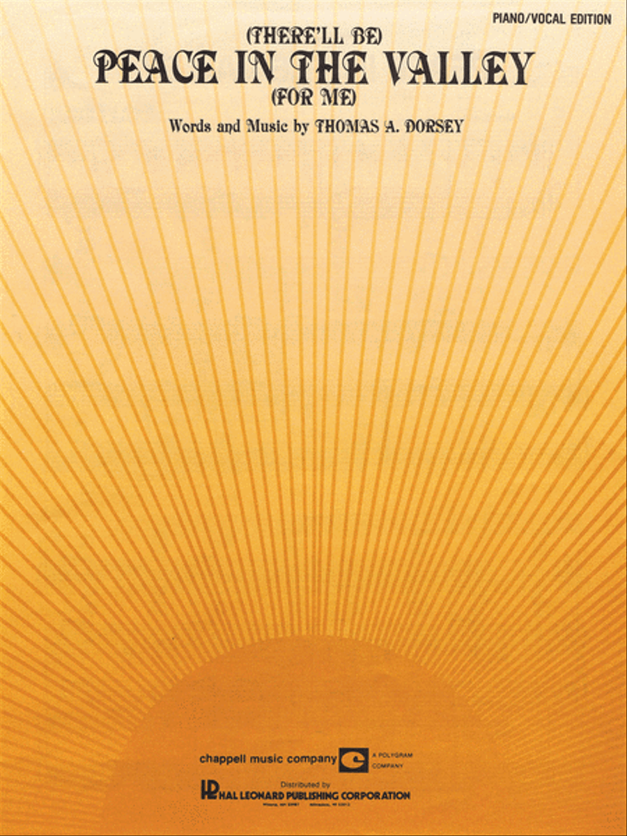 Peace In The Valley For Me Piano, Vocal, Guitar scores gallery preview page 1