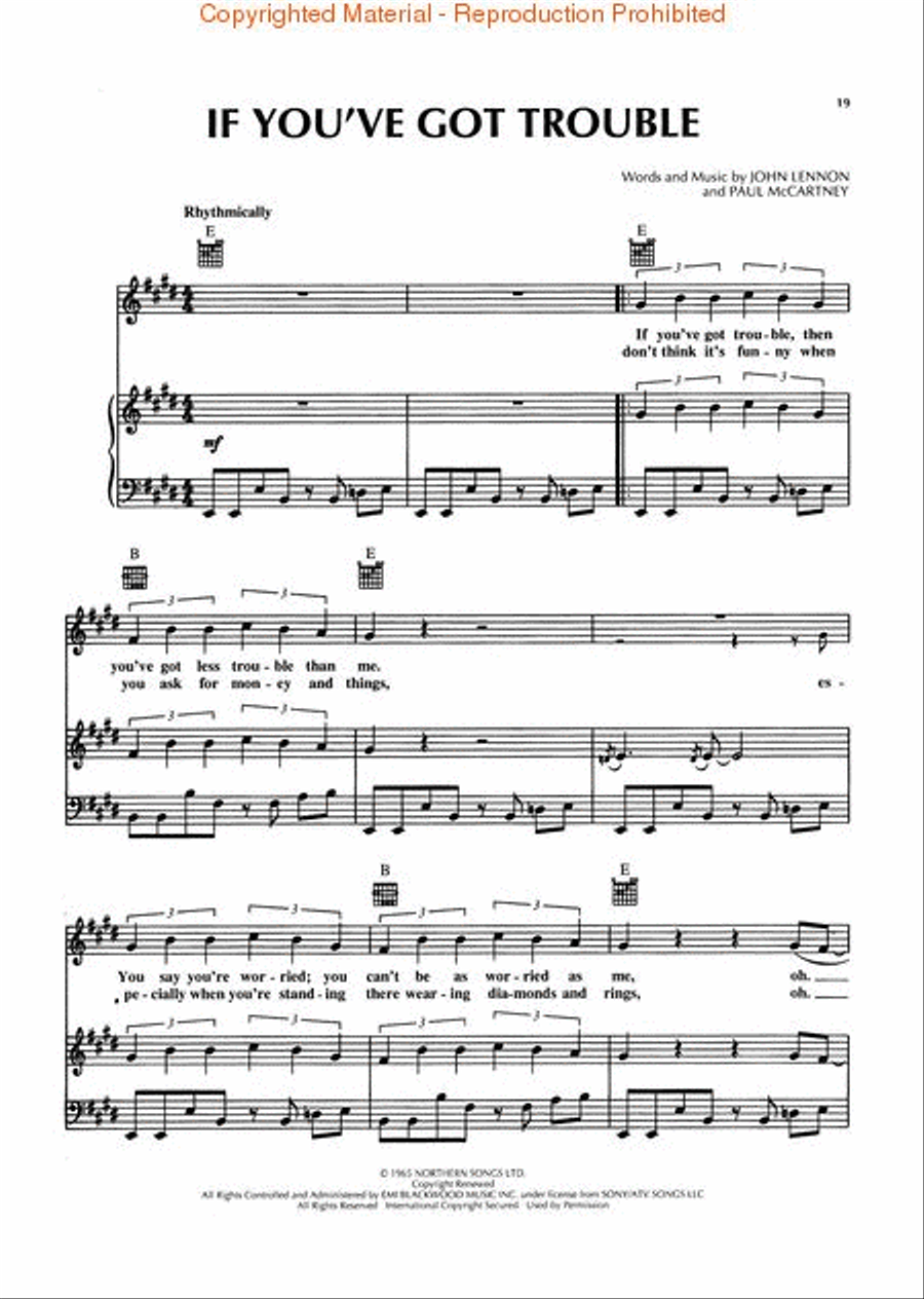 Selections from The Beatles Anthology - Volume 2 Piano, Vocal, Guitar scores gallery preview page 4