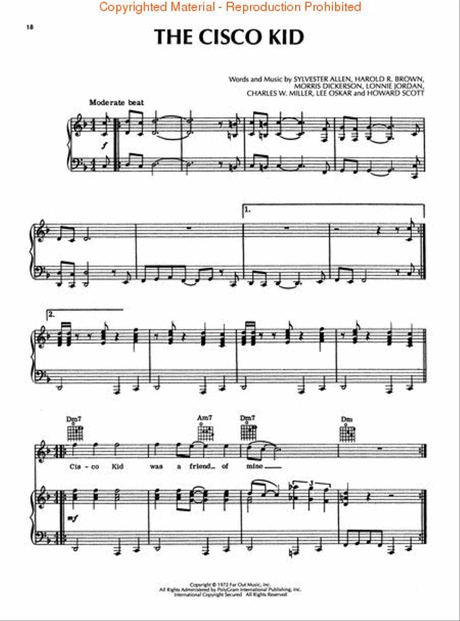 War Anthology Piano, Vocal, Guitar scores gallery preview page 4