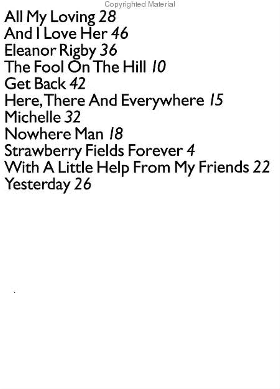 The Beatles for Jazz Piano Piano Solo scores gallery preview page 3