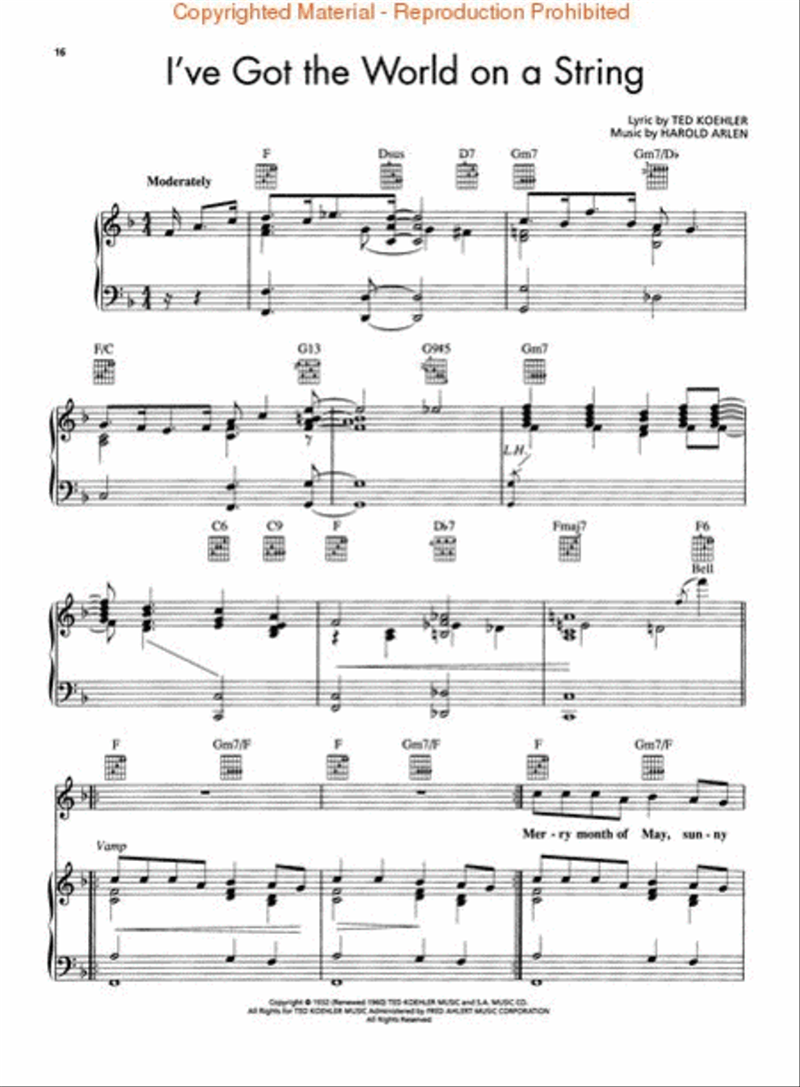 The Louis Prima Songbook Piano, Vocal, Guitar scores gallery preview page 4