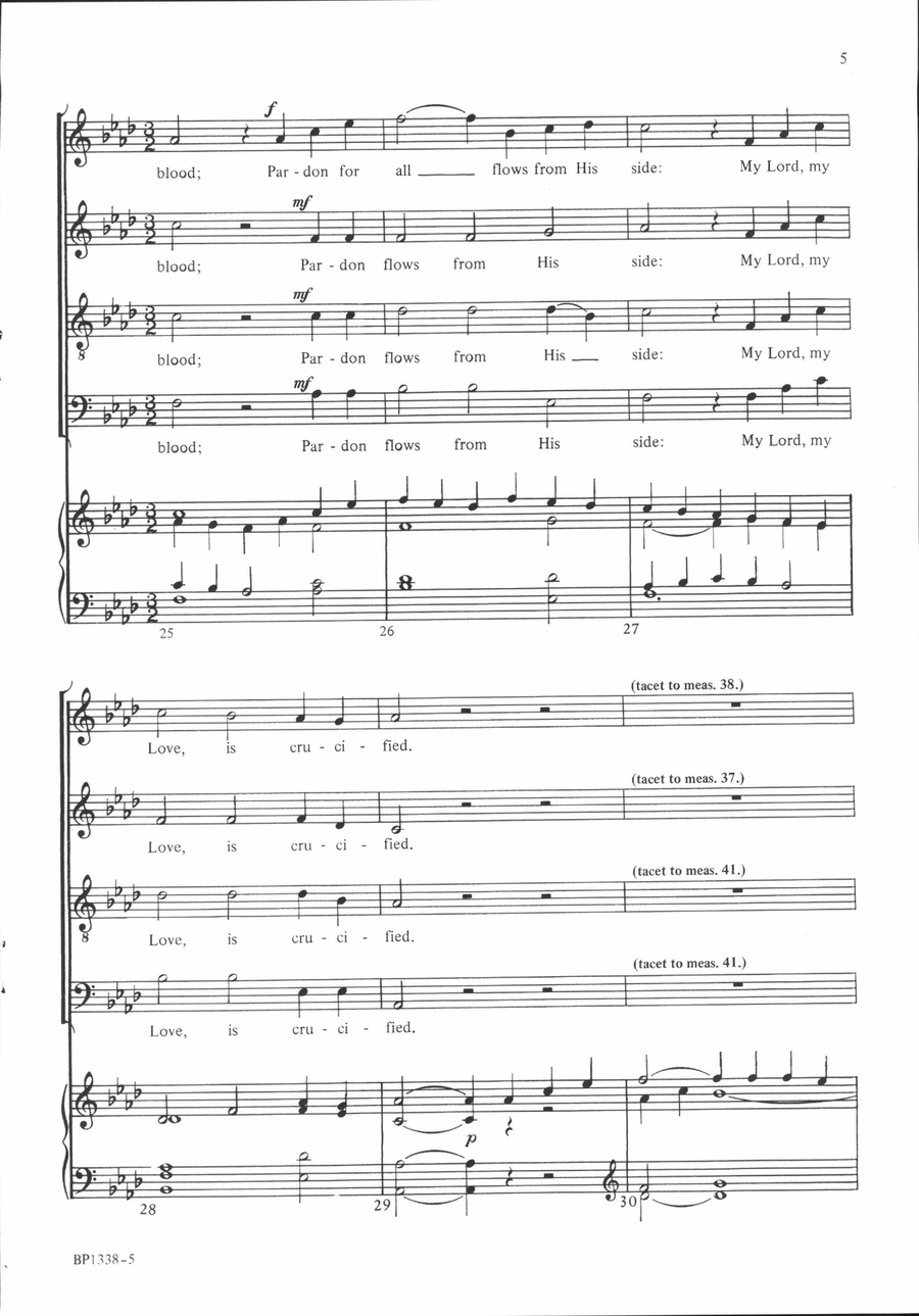 O Love Divine - Govenor O Love Divine - Govenor 4-Part scores gallery preview page 5