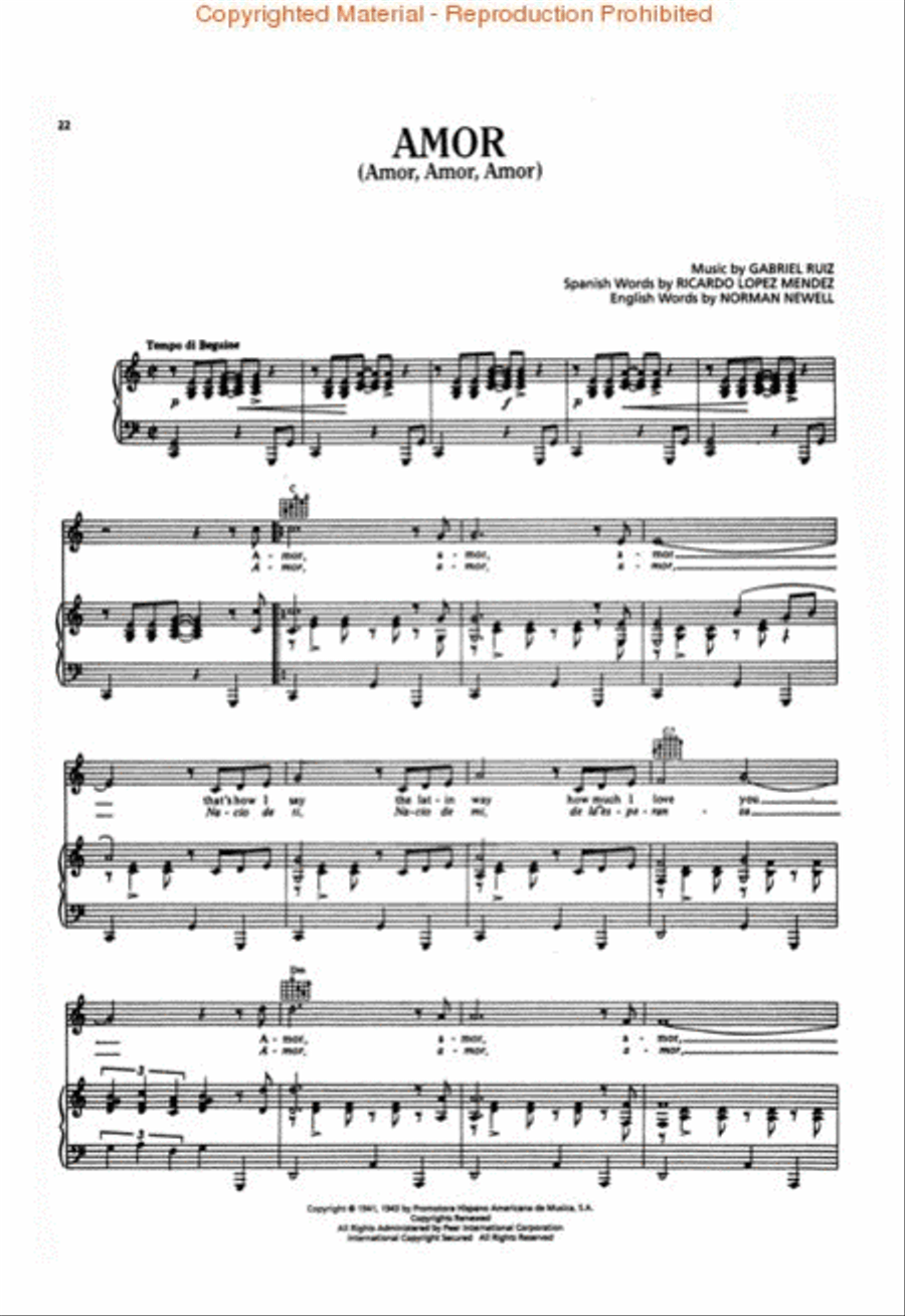 Romance: Boleros Favoritos Piano, Vocal, Guitar scores gallery preview page 3
