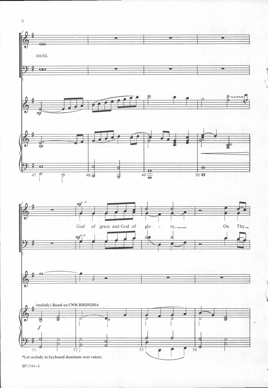 Guide Me, O Thou Great Jehovah - Thomason 4-Part scores gallery preview page 5