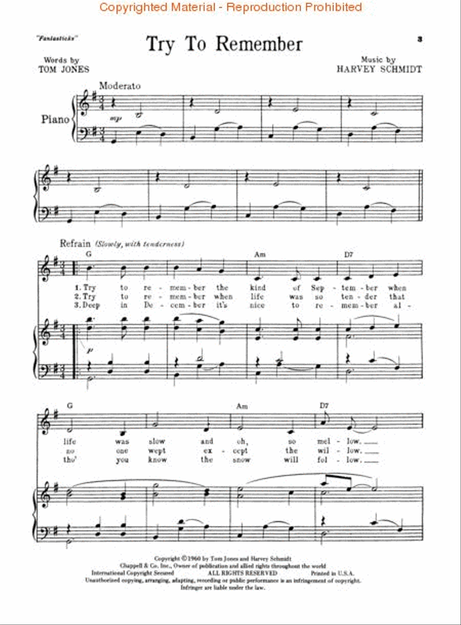 The Fantasticks Piano, Vocal, Guitar scores gallery preview page 2