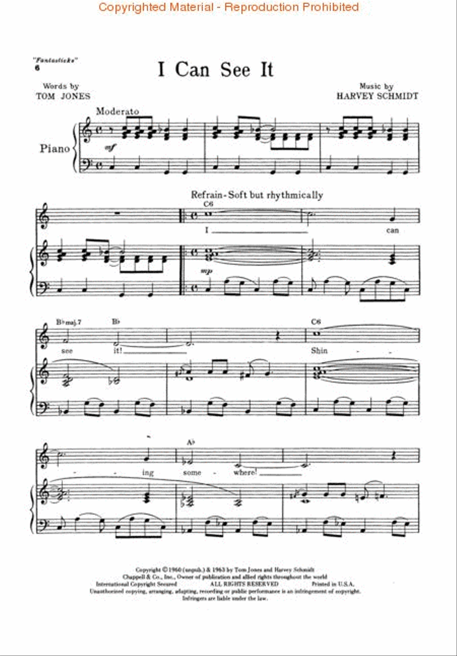 The Fantasticks Piano, Vocal, Guitar scores gallery preview page 3