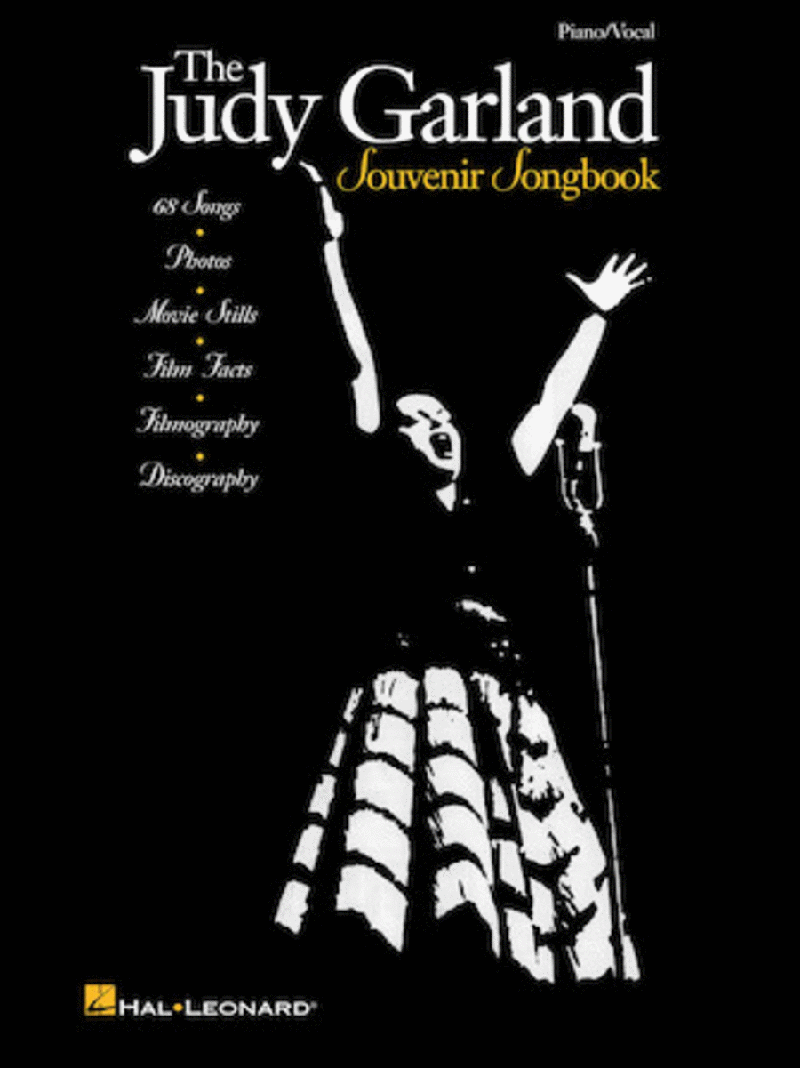 Judy Garland Souvenir Songbook Piano, Vocal, Guitar scores gallery preview page 1