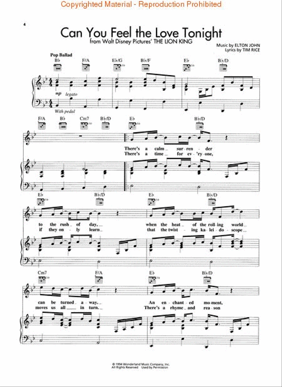 Disney's Greatest Pop Hits Piano, Vocal, Guitar scores gallery preview page 2