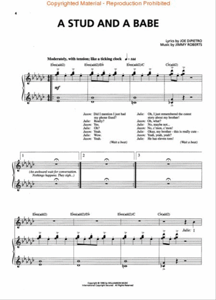 I Love You, You're Perfect, Now Change Piano, Vocal, Guitar scores gallery preview page 2