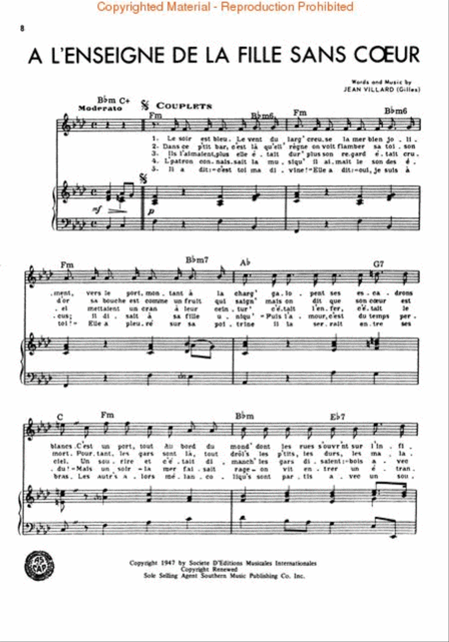 Edith Piaf Album Commemoratif Ceremonial scores gallery preview page 3