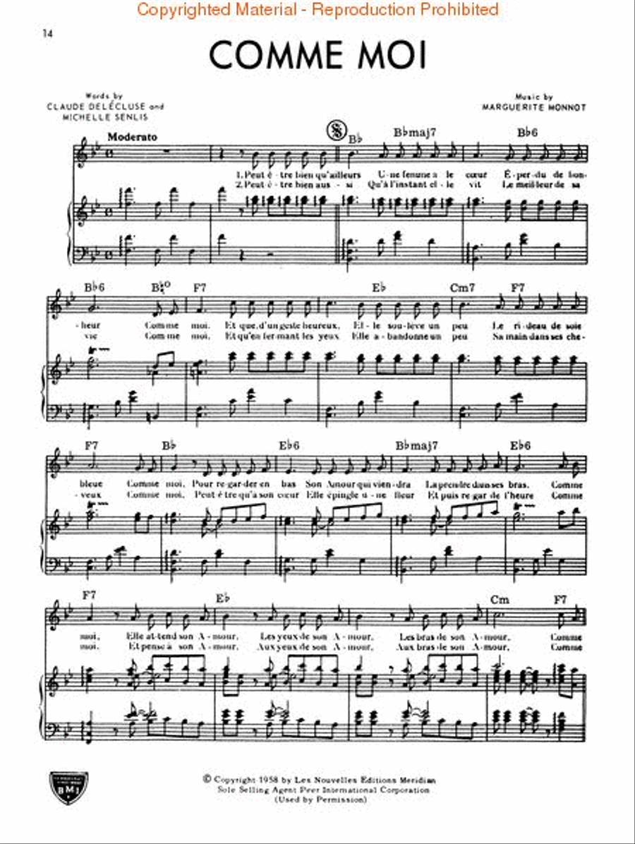 Edith Piaf Album Commemoratif Ceremonial scores gallery preview page 4