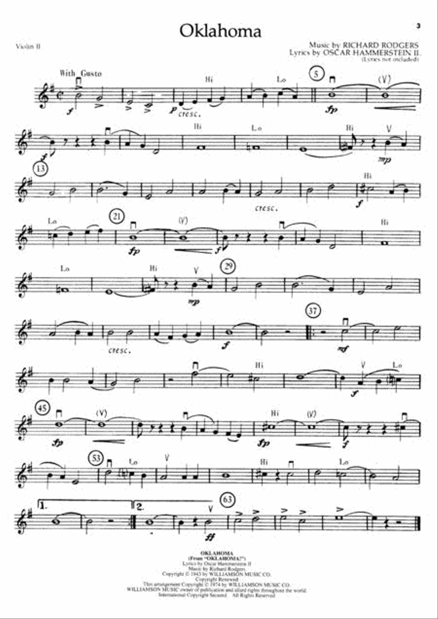 Rodgers & Hammerstein – String Colors Orchestra scores gallery preview page 2