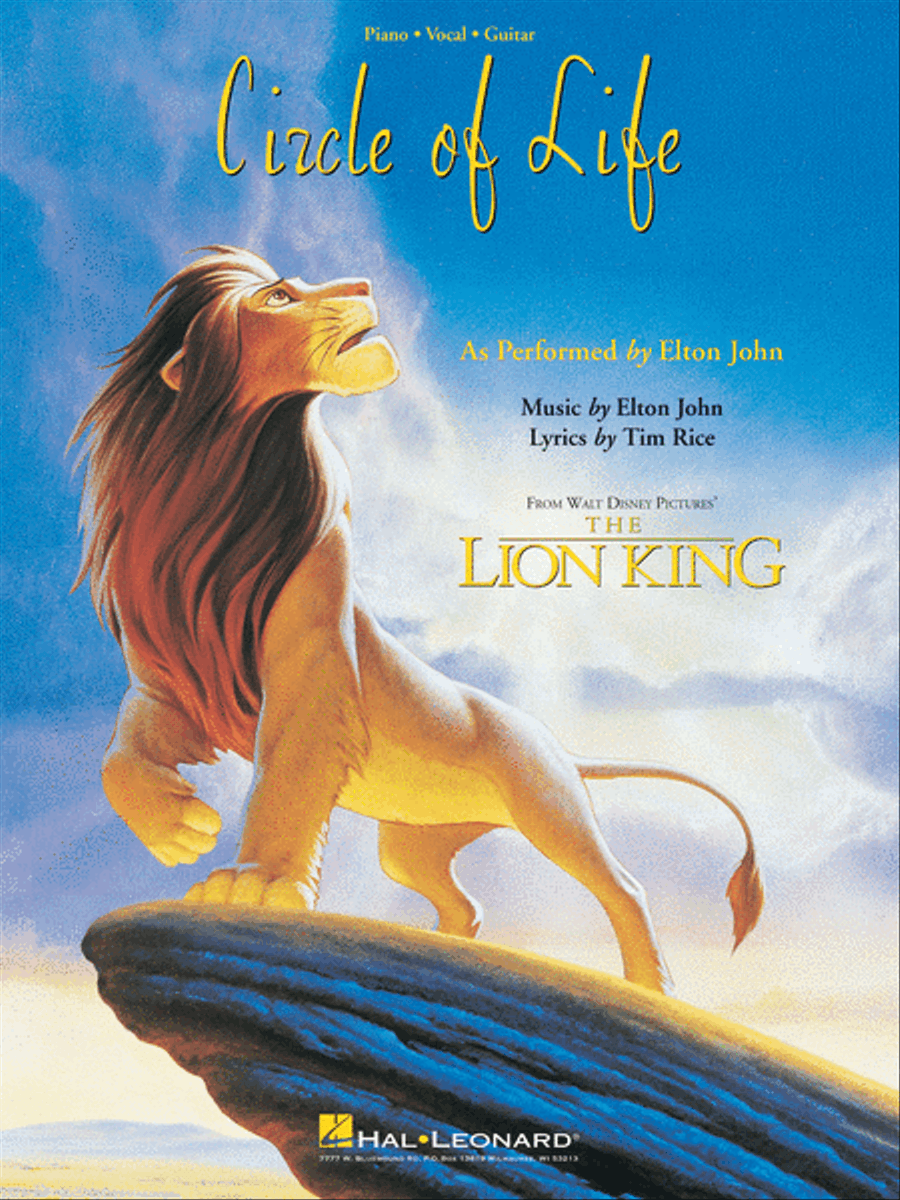 Circle of Life from The Lion King Piano, Vocal, Guitar scores gallery preview page 1