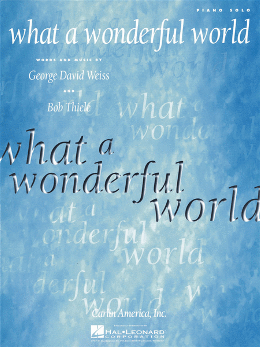 What A Wonderful World Piano Solo scores gallery preview page 1
