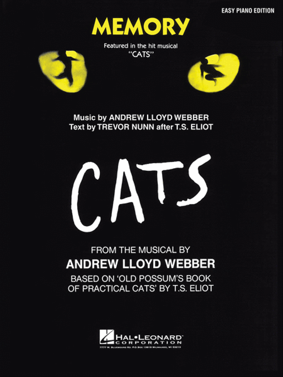 Memory (From Cats) Piano, Vocal, Guitar scores gallery preview page 1
