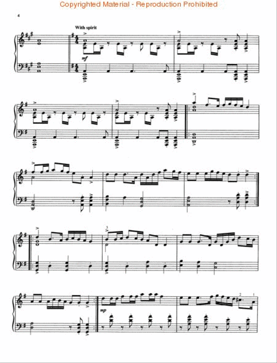 The Lord of the Dance Piano Solo scores gallery preview page 3