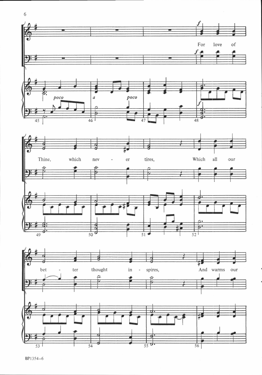 For All the Blessings of the Year 4-Part scores gallery preview page 5